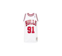 Mitchell & Ness T-Shirt 'NBA Chicago Bulls Dennis Rodman' rouge feu / noir / blanc, Taille S