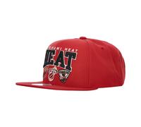 Mitchell & Ness, Homme, Accessoires, Rouge, Taille: ONE Size Casquette Miami Heat NBA Champion Snapback