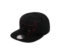 Mitchell & Ness Homme Casquettes/Casquette Snapback & Strapback Raised Perimeter Chicago Bulls Noir Adjustable
