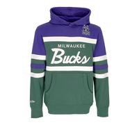 Mitchell & Ness, Homme, Sweatshirts et sweats à capuche, Vert, Taille: L NBA Head Coach Sweat à capuche Original Team Colors