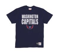 Mitchell & Ness, Homme, Tops, Bleu, Taille: XL T-shirt Washington Capitals NHL