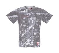 Mitchell & Ness, Homme, Tops, Gris, Taille: XL NBA Above the Rim Tee Atlanta Hawks