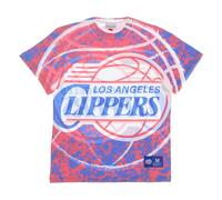 Mitchell & Ness, Homme, Tops, Multicolore, Taille: XL NBA Jumbotron Tee Hardwood Classics Scarlet