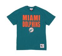 Mitchell & Ness, Homme, Tops, Vert, Taille: L T-shirt Miami Dolphins NFL