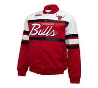 Mitchell & Ness M&N Heavyweight Satin Veste - Script Chicago Bulls