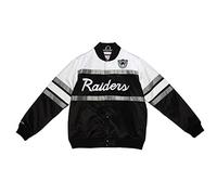 Mitchell & Ness M&N Heavyweight Satin Veste - Script Oakland Raiders