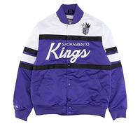 Mitchell & Ness M&N Heavyweight Satin Veste - SCRIPT Sacramento Kings