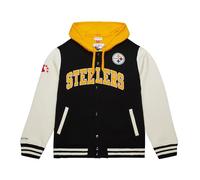Mitchell & Ness M&N Midweight Hooded Fleece Veste - Pittsburgh Steelers