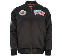 Mitchell & Ness M&N Satin Bomber Veste - FLIGHT San Antonio Spurs