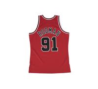 Mitchell & Ness Maillot Swingman NBA Mesh Chicago Bulls 1997-98 Dennis Rodman #91 Rouge Taille L