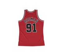 Mitchell & Ness Maillot 'Chicago Bulls Road 1997-98 Dennis Rodman' bleu / rouge / noir / blanc, Taille M