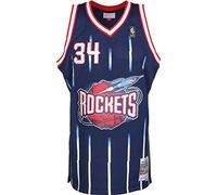 Mitchell & Ness - Maillot NBA Hakeem Olajuwon Houston 1996-97 Rockets Mitchell & ness Hardwood Classic swingman Bleu Marine taille - S