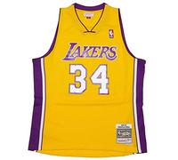 Mitchell & Ness - Maillot NBA Shaquille O'Neal Los Angeles Lakers 1999-00 Mitchell & ness Hardwood Classic swingman jaune taille - L