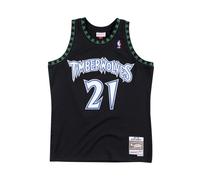 Mitchell & Ness - Maillot Swingman 1997-98 Kevin Garnett - Homme - Sport - Noir - Taille: S