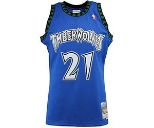 Mitchell & Ness Maillot Swingman pour homme, Bleu magique, Taille L