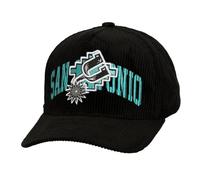 Mitchell & Ness NBA Arch Stamp Cord Snapback Casquette San Antonio Spurs Black