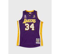 Mitchell & Ness NBA AUTHENTIC FINALS JERSEY LOS ANGELES LAKERS 2001-02 SHAQUILLE O'NEAL #34 men Jerseys purple taille: S