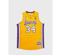 Mitchell & Ness NBA Authentic Jersey LA Lakers 2001-02 Shaquille O'Neal #34 men Jerseys yellow taille: M