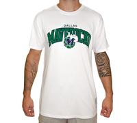 Mitchell & Ness NBA Hardwood Classics Team Arch T-Shirt - Dallas Mavericks, Blanc, S