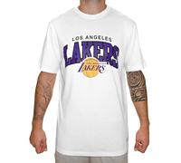 Mitchell & Ness NBA Hardwood Classics Team Arch T-Shirt - Los Angeles Lakers, Blanc, XL