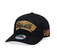 Mitchell & Ness NBA/HWC - Black Gold - Classic Red Snapback Cap, San Antonio Spurs