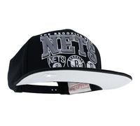 Mitchell & Ness NBA/HWC Champ Stack Casquette de Baseball Snapback - Brooklyn Nets, Noir, 100% Polyester, Ajustable, Homme, Femme, Enfant, Unisexe, Printemps, été, Automne, Hiver