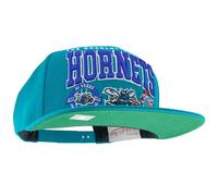 Mitchell & Ness NBA/HWC Champ Stack Casquette de Baseball Snapback - Charlotte Hornets, Turquoise, 100% Polyester, Ajustable, Homme, Femme, Enfant, Unisexe, Printemps, été, Automne, Hiver