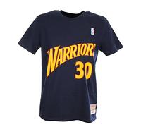 Mitchell & Ness NBA HWC Name & Number Tee - Golden State Warriors - Steph Curry, L Navy
