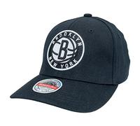 Mitchell & Ness NBA/HWC Team Ground 2.0 Classic Red Curved Snapback - Brooklyn Nets, Noir