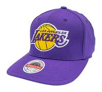 Mitchell & Ness NBA/HWC Team Ground 2.0 Classic Red Curved Snapback - Los Angeles Lakers, Lilas