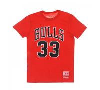 Mitchell & Ness - NBA Last Dance Tee - Homme - Tops - Rouge - Taille: L