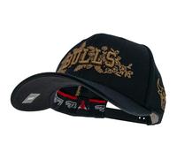 Mitchell & Ness NBA Morning Haze Classic Red Snapback Casquette de baseball, Noir/doré, 82 % acrylique, 15 % laine, 3 % élasthanne, réglable, pour homme, femme, enfant, unisexe, printemps, été
