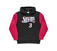 Mitchell & Ness NBA Name & Nummer Fashion Fleece Sweat à capuche - Philadelphia 76ers | 2001 | Allen Iverson, Taille M, hommes, femmes, enfants, unisexe, printemps, été, automne, hiver
