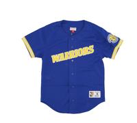 Mitchell & Ness - NBA On the Clock Mesh Button Chemise - Homme - Sport - Bleu - Taille: L