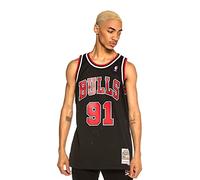 Mitchell & Ness NBA Swingman Jersey 2.0 Chicago Bulls (D. Rodman #91 - Black, S)