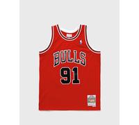 Mitchell & Ness NBA Swingman Jersey Chicago Bulls Road 1997-98 Dennis Rodman #91 men Tank Tops red taille: L