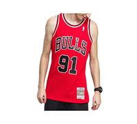 Mitchell & Ness Maillot 'Chicago Bulls Road 1997-98 Dennis Rodman' bleu / rouge / noir / blanc, Taille S