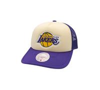 Mitchell & Ness NBA Vintage Block Trucker Casquette Los Angeles Lakers Crème/Violet