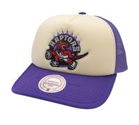 Mitchell & Ness NBA Vintage Block Trucker Casquette Toronto Raptors Crème/Violet