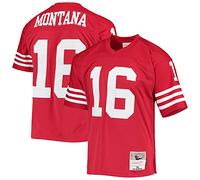 Mitchell & Ness NFL Legacy Throwbacks Collection Jersey Trikot San Francisco 49ers - Joe Montana, XL, Scarlet