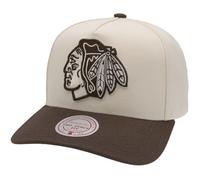 Mitchell & Ness NHL Fashion Basic 2T Pro Snapback Casquette de baseball - Chicago Blackhawks, crème