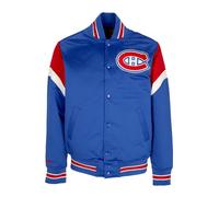 Mitchell & Ness - NHL Heavyweight Bomber Jacket Quilted Interior - Homme - Vestes - Bleu - Taille: L