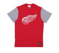 Mitchell & Ness - NHL T-shirt à Blocs de Couleurs Detred - Homme - Tops - Rouge - Taille: L