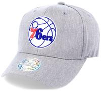 Mitchell & Ness Philadelphia 76ers Équipe Heather Grey Stretch Snapback Cap