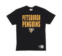Mitchell & Ness - Pittsburgh Penguins NHL Tee Shirt - Homme - Tops - Noir - Taille: M