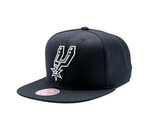 Mitchell & Ness San Antonio Spurs NBA Team Ground 2.0 Original Fit Noir Casquette Snapback Réglable