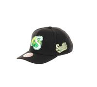 Mitchell & Ness Seattle Supersonics NBA Icon Grail Pro Snapback Hardwood Claasic Cap Pro Crown Fit Black