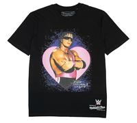 Mitchell & Ness Wrestlemania (WWE) Legends T-shirt à manches courtes 100 % coton pour homme, femme, enfant, unisexe, printemps, été, automne, hiver, lutte, Bret Hitman Hart 2, XL