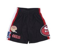 Mitchell & Ness - Shorts de basket-ball NFL Hometown Mesh - Homme - Sport - Noir - Taille: XL