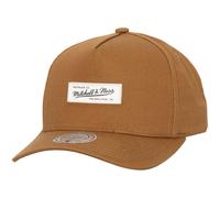 Mitchell & Ness Snapback Cap - Brand Logo Patch tan